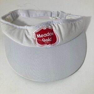 Mens Vintage Meadow Gold Dairies Visor Adjustable Terry Sweat Band‎ Cotton #2